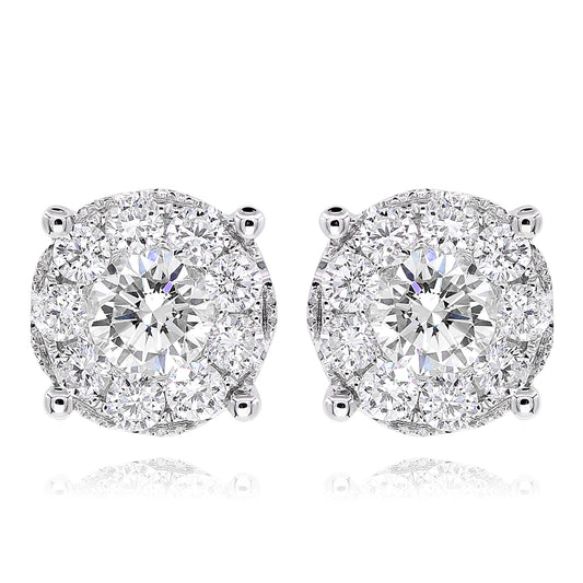 Diamond Earrings 14k white gold EC347D1