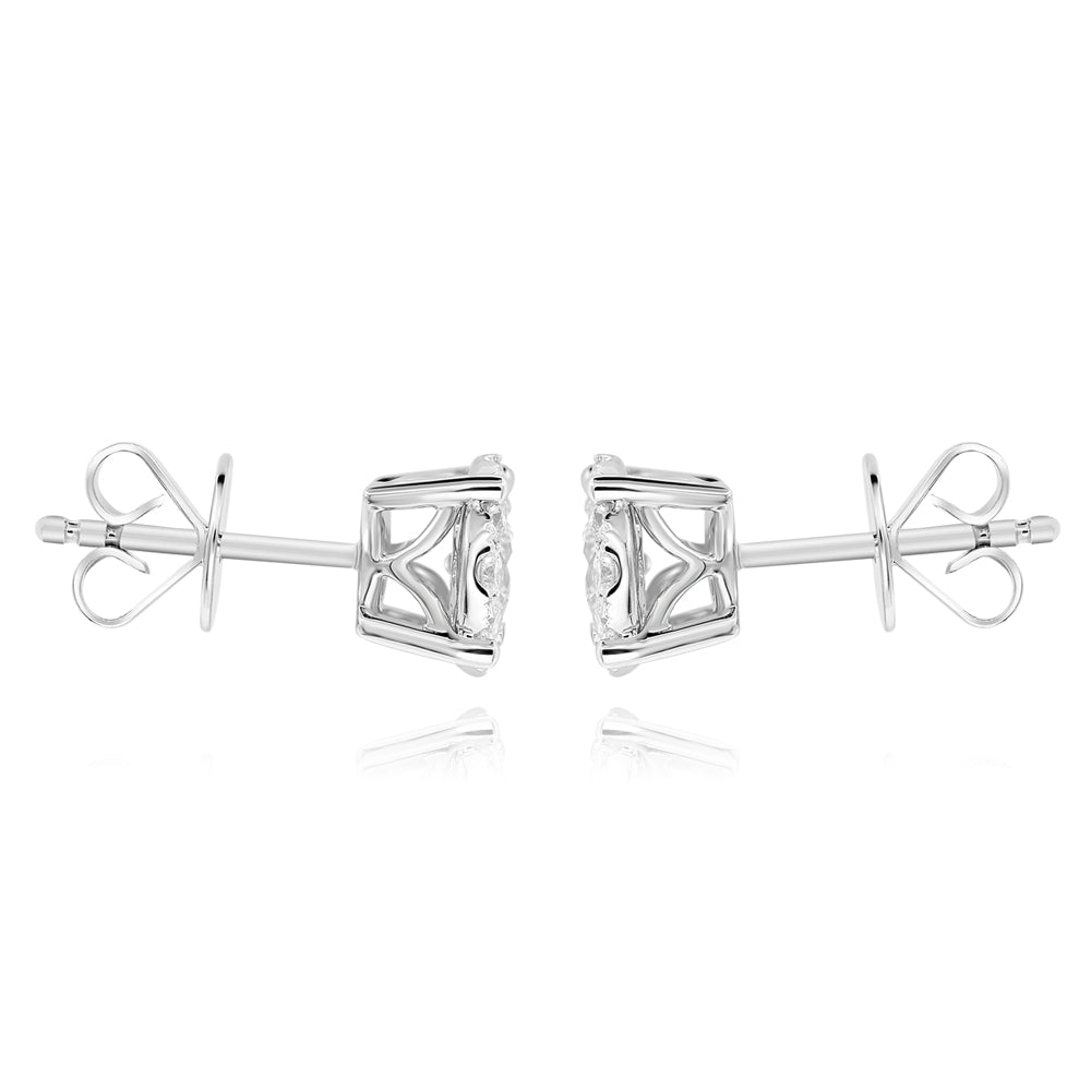 Diamond Earrings 14k white gold EC347D1