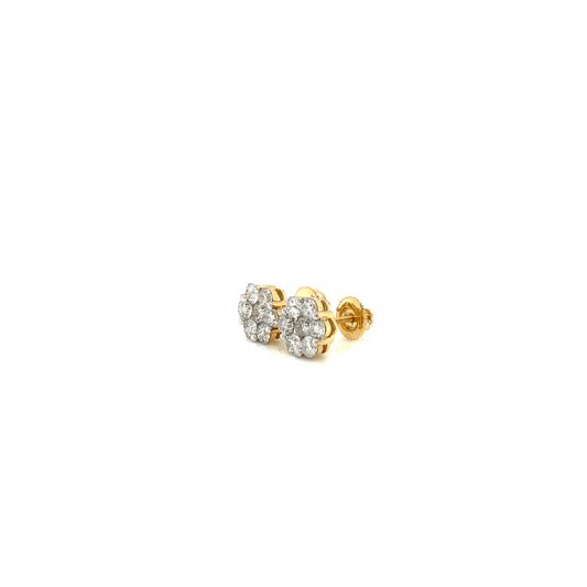 Diamond earrings 14k yellow gold EY10676Y-2