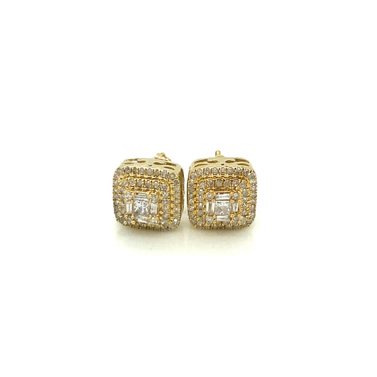 Diamond earrings 10k yellow gold EY1175Y