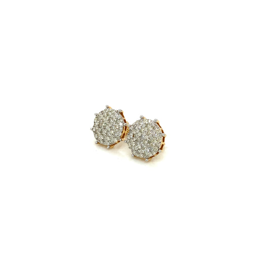 Diamond earrings 14k yellow gold EY1179Y