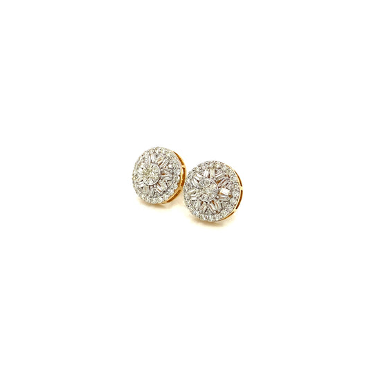 Diamond earrings 14k yellow gold EY1180Y