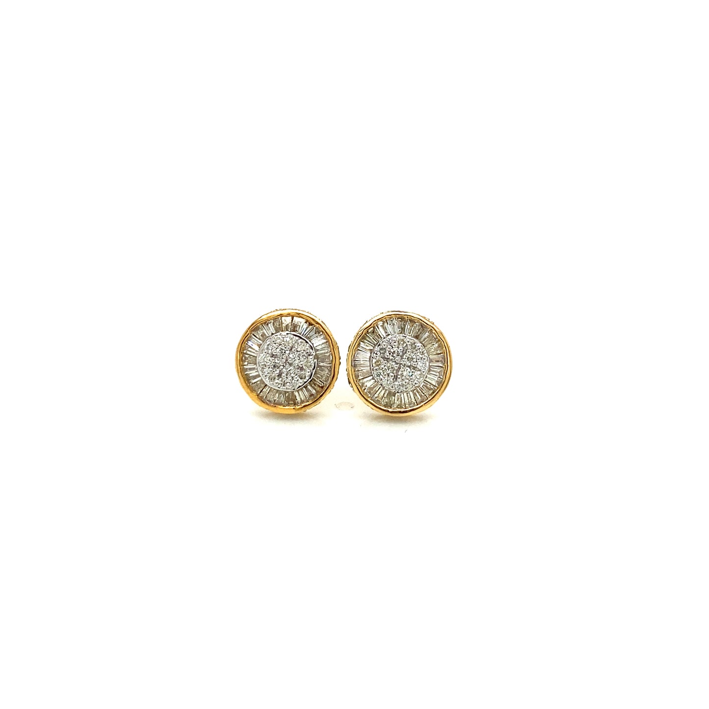 Diamond earrings 14k yellow gold EY1181Y