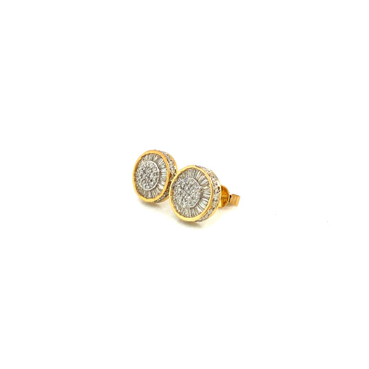 Diamond earrings 14k yellow gold EY1181Y