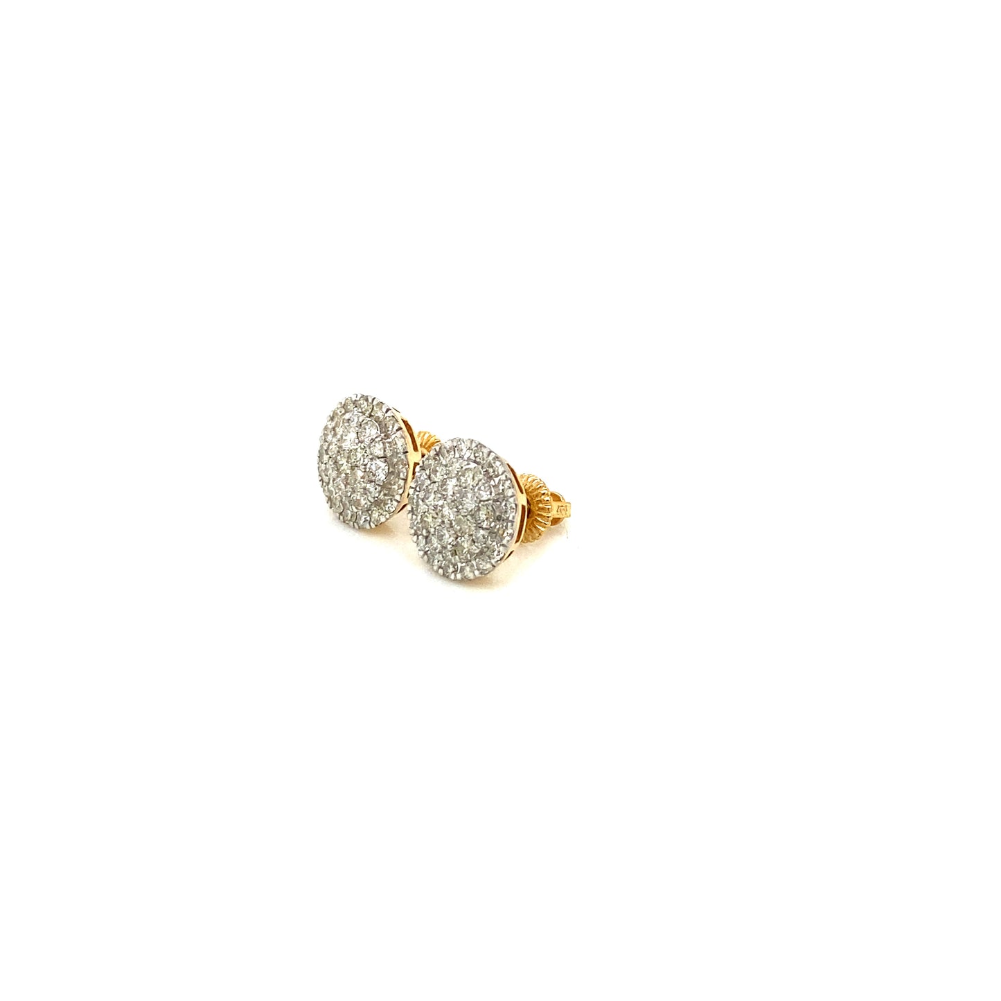 Diamond earrings 14k yellow gold EY1182Y