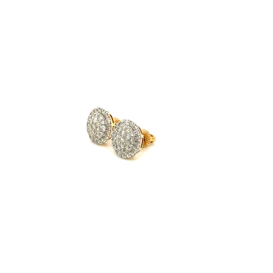 Diamond earrings 14k yellow gold EY1182Y