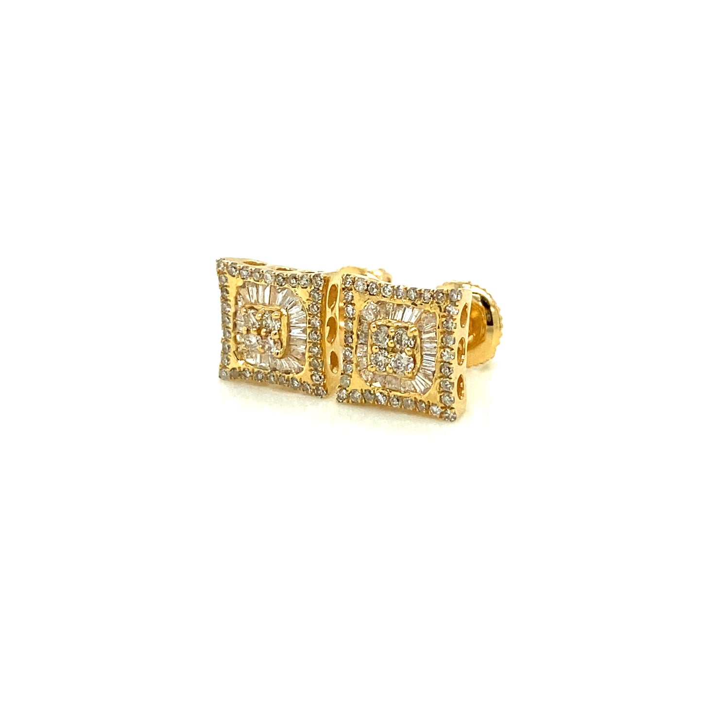 Diamond earrings 14k yellow gold EY1183Y