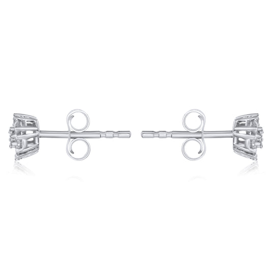 Diamond earring 14k white gold FER2157C