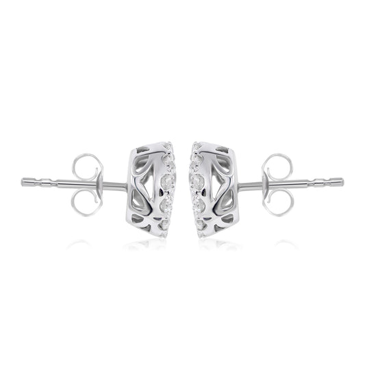 Diamond earring 14k white gold FER3442