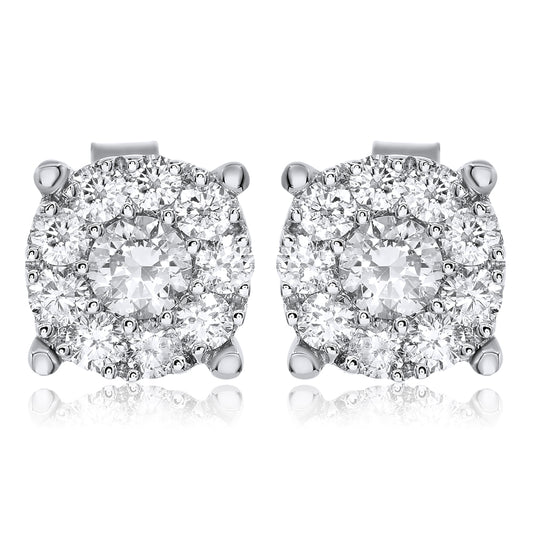 Diamond Earrings 14k white gold FER5116C