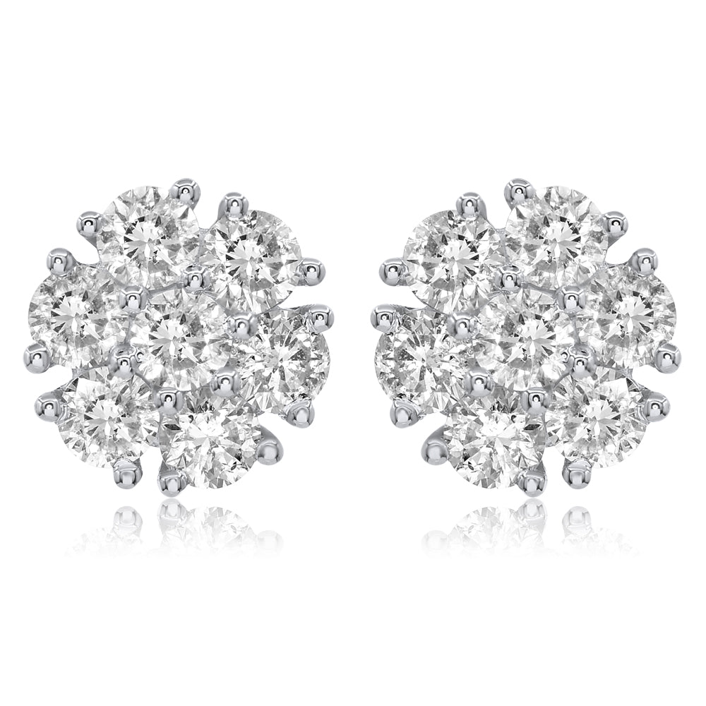 Diamond Earrings 14k white gold FER5160F