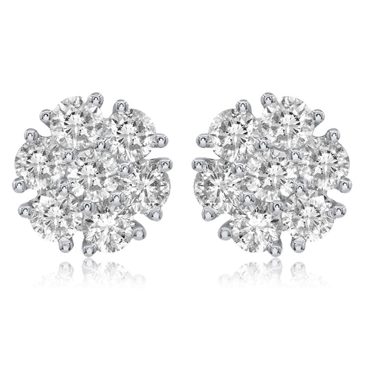 Diamond Earrings 14k white gold FER5160F