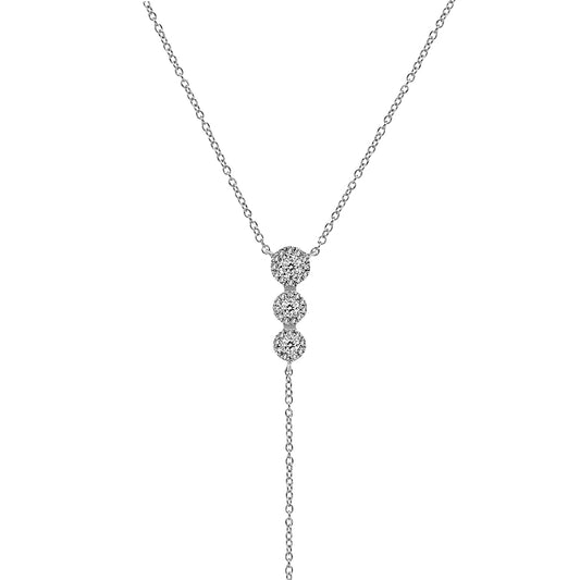 Diamond necklace 18k white / yellow gold FN2606