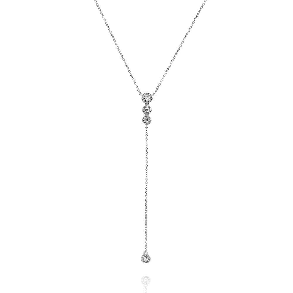 Diamond necklace 18k white / yellow gold FN2606