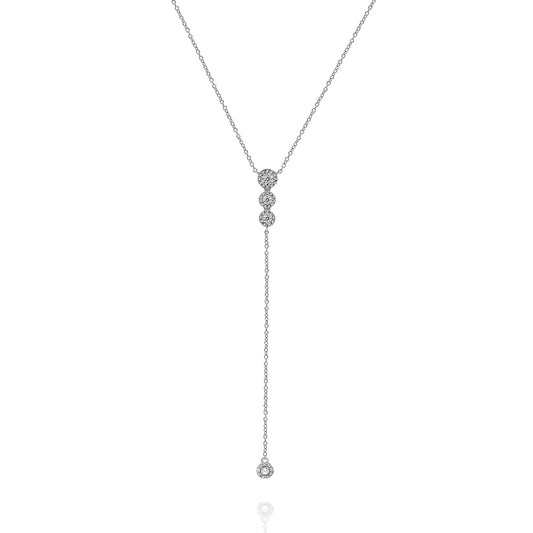 Diamond necklace 18k white / yellow gold FN2606