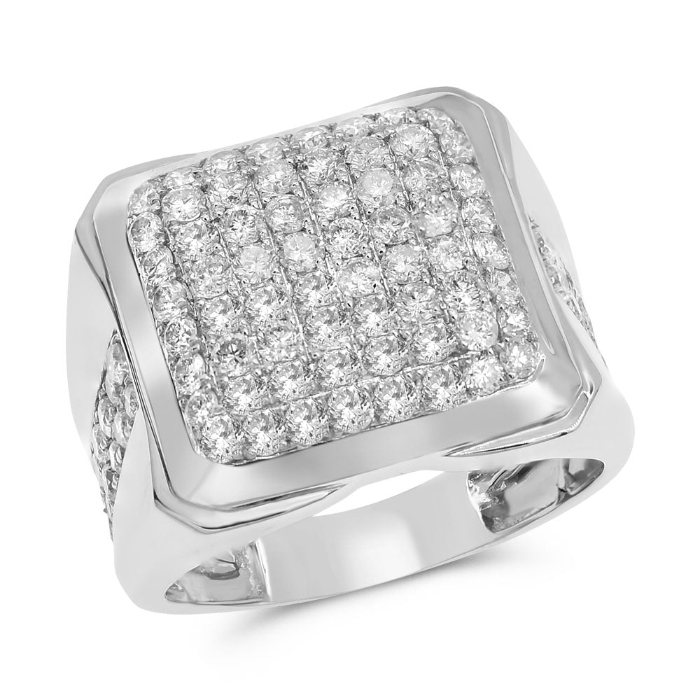 Men's diamond ring 14k white gold FORR6770