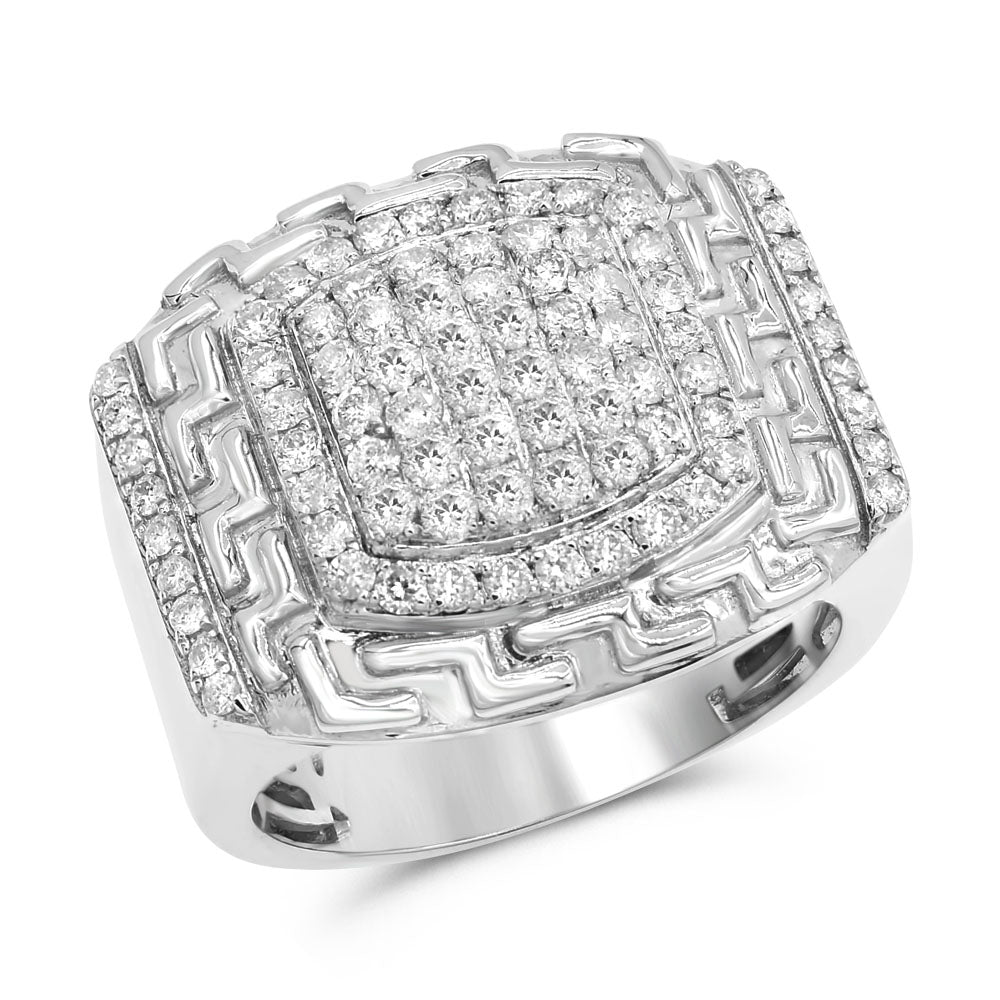 Men's diamond ring 14k white gold FORR7196