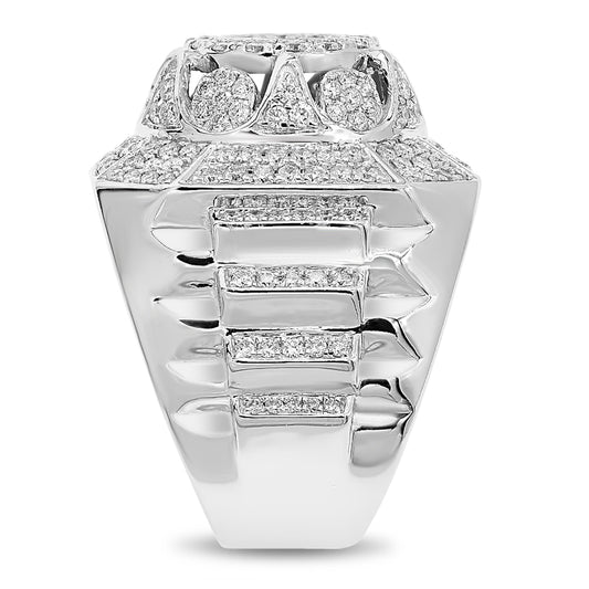 Men's diamond ring 14k white gold FORR8645