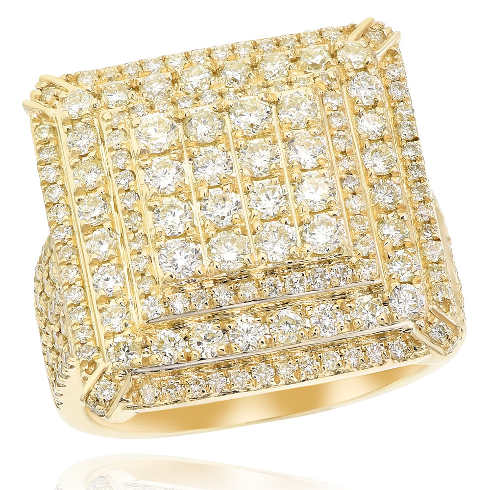 Men's diamond ring 14k yellow gold FORR8997