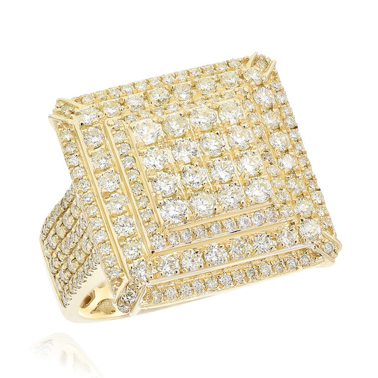 Men's diamond ring 14k yellow gold FORR8997