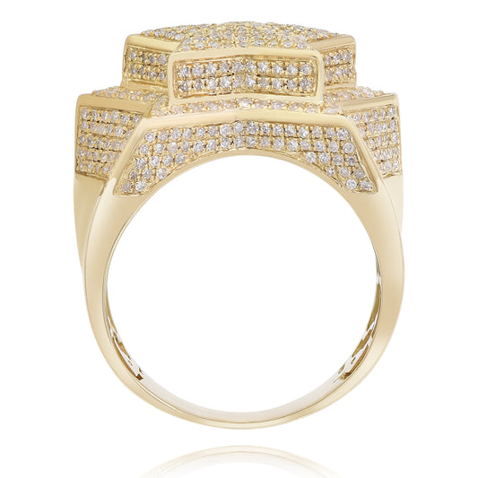 Men's diamond ring 14k yellow gold FORR9029