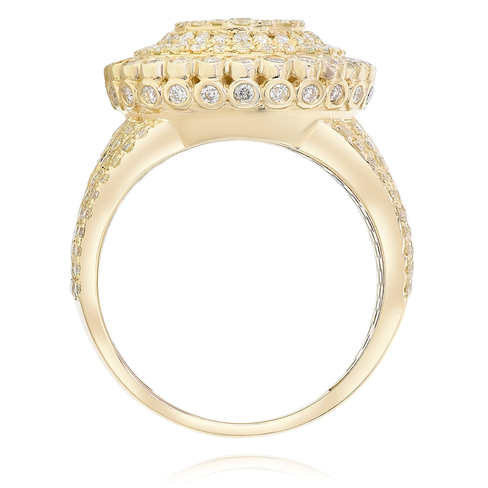 Men's diamond ring 14k yellow gold FORR9074