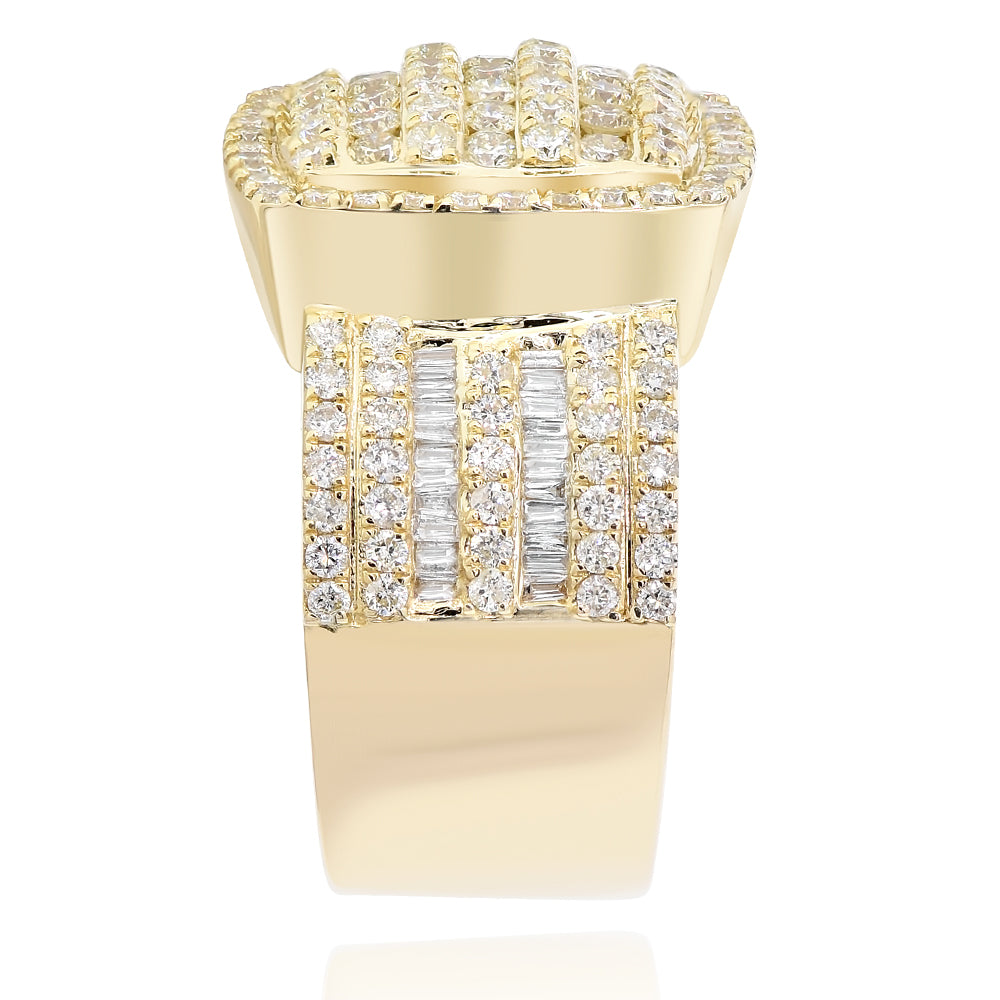 Men's diamond ring 14k yellow gold FORRB10224