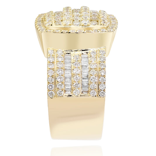 Men's diamond ring 14k yellow gold FORRB10224