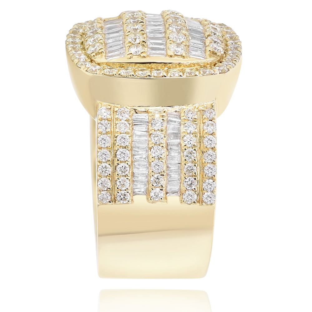 Men's diamond ring 14k yellow gold FORRB10240