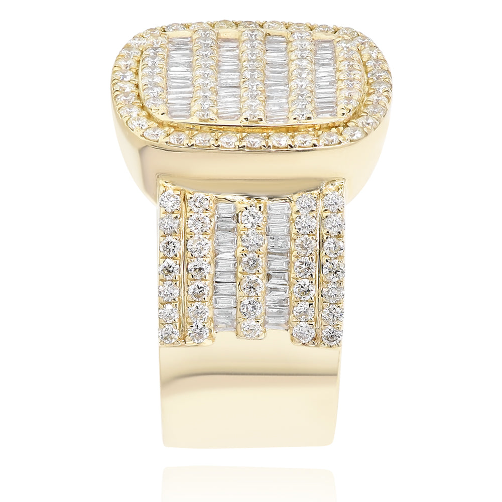 Men's diamond ring 14k yellow gold  FORRB10241