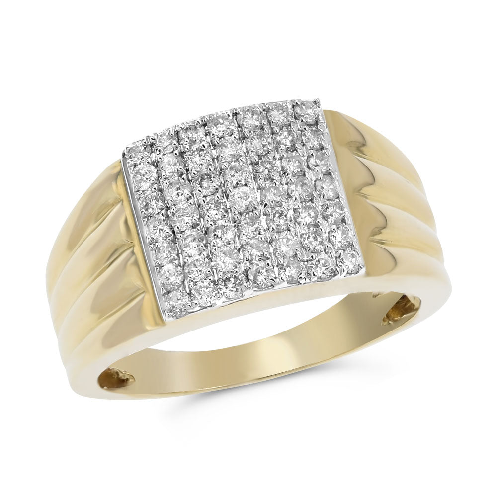 Men's diamond ring 14k yellow gold FRR5392A