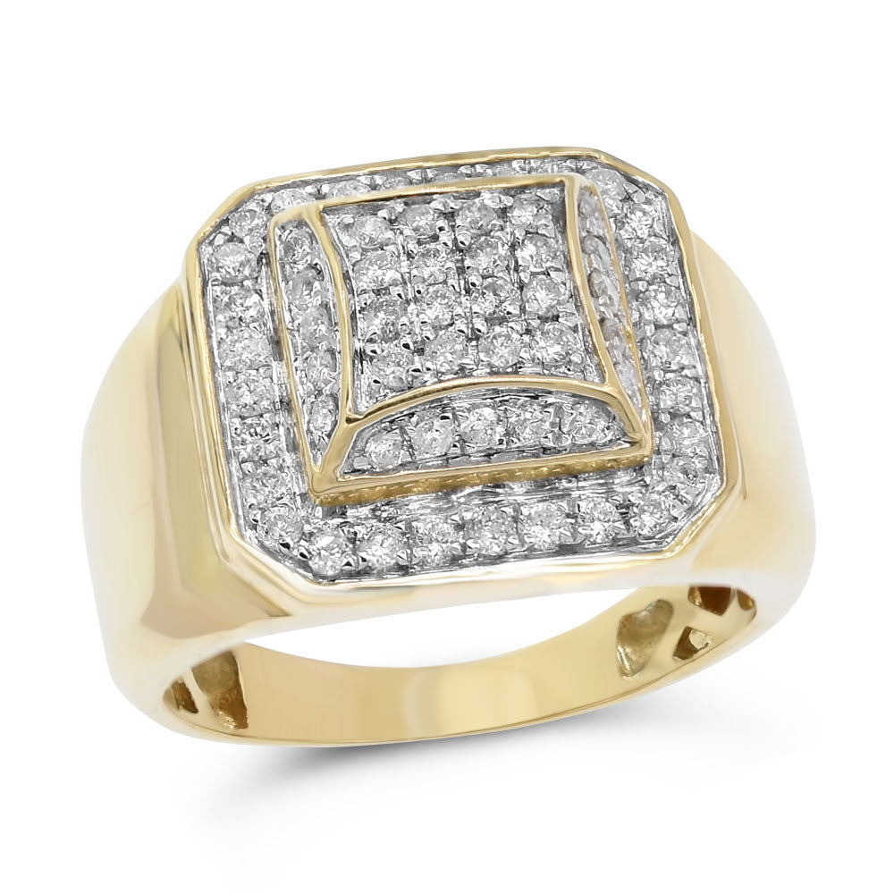 Men's diamond ring 14k yellow gold FRR5397A