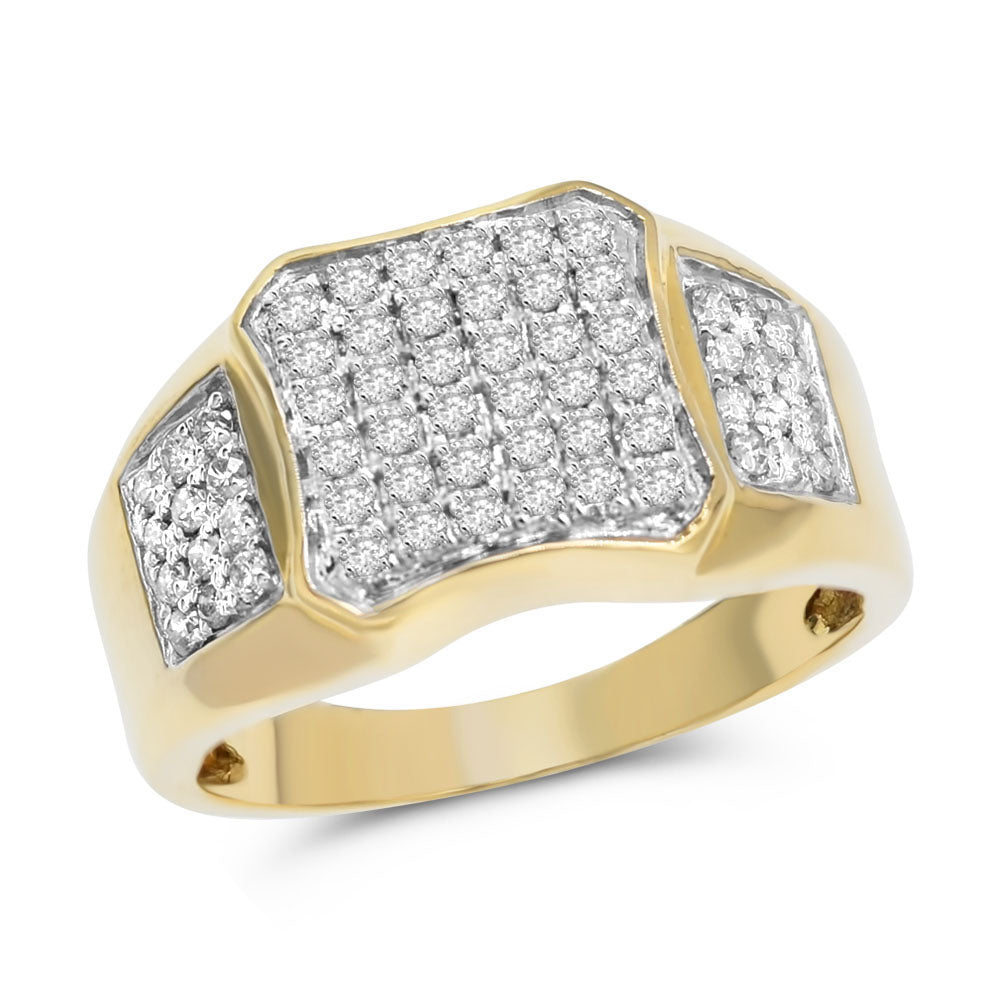 Men's diamond ring 14k yellow gold FRR5403A