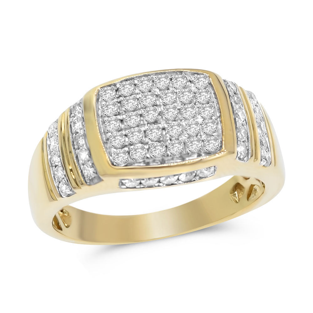 Men's diamond ring 14k yellow gold FRR5408A