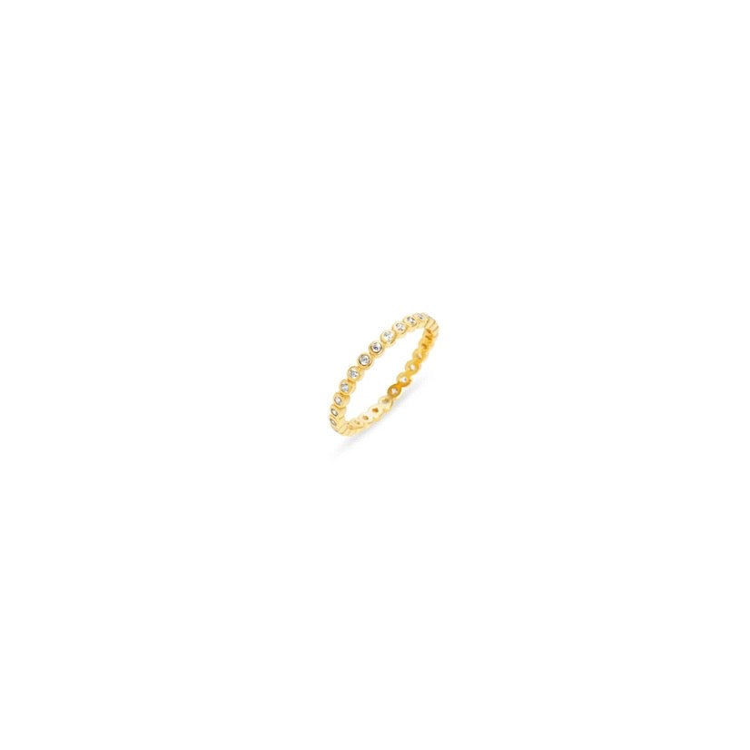 Thin Round Bezel Eternity Band