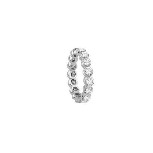 Bezel cut vermeil eternity band ring