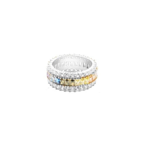 Three Row Rainbow Ring