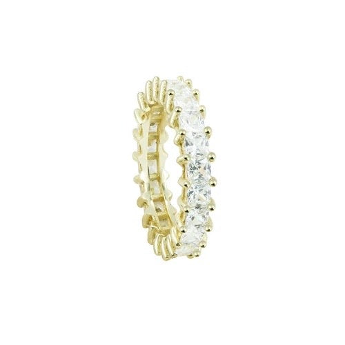 Princess Cut Eternity Band