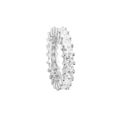 Princess Cut Eternity Band