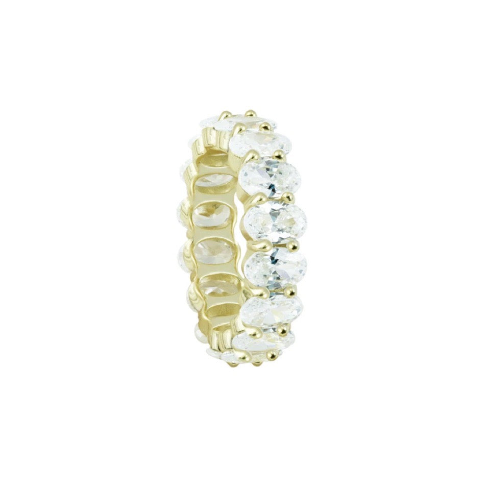 Oval Cut Eternity Band