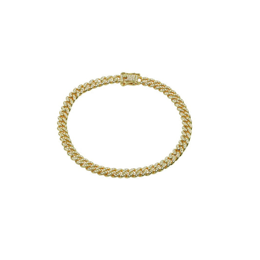 Iced Out Cuban Link Anklet