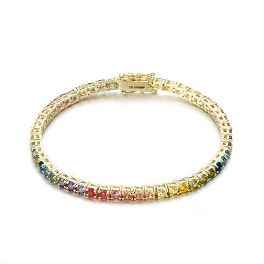 Rainbow Tennis Bracelet