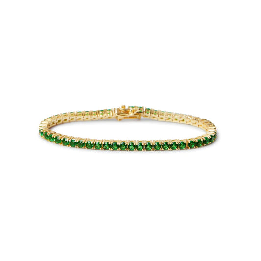 Green Tennis Bracelet