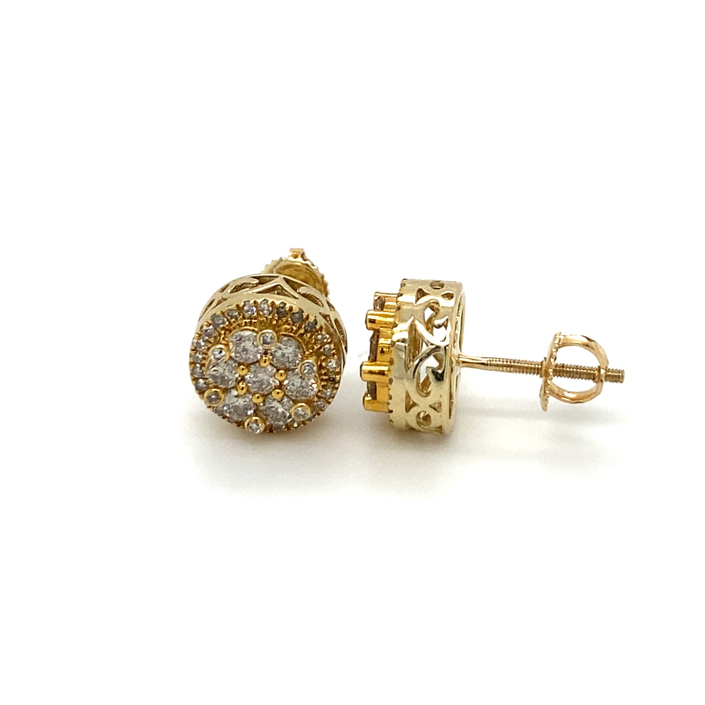 Diamond Earrings 10k yellow gold EY1177Y