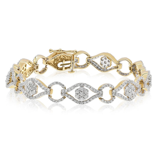 Diamond bracelet 14k yellow gold JBB145060A