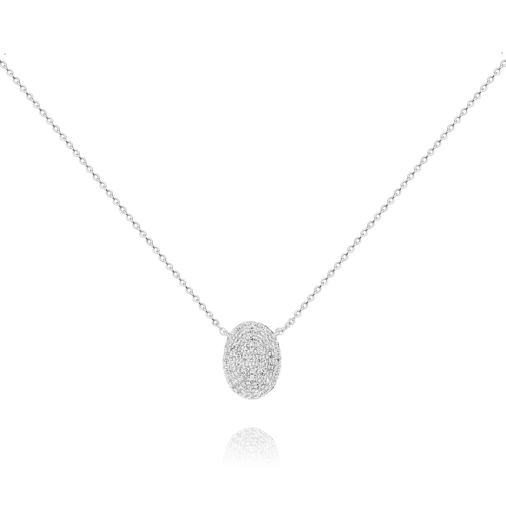 Diamond necklace 14k white gold N11072F