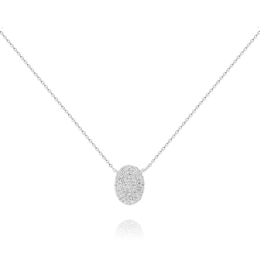 Diamond necklace 14k white gold N11072F