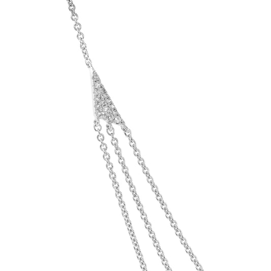 Diamond necklace 14k white gold N22544A