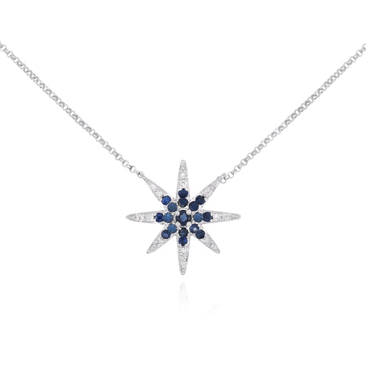 Diamond necklace 14k white gold N54284A