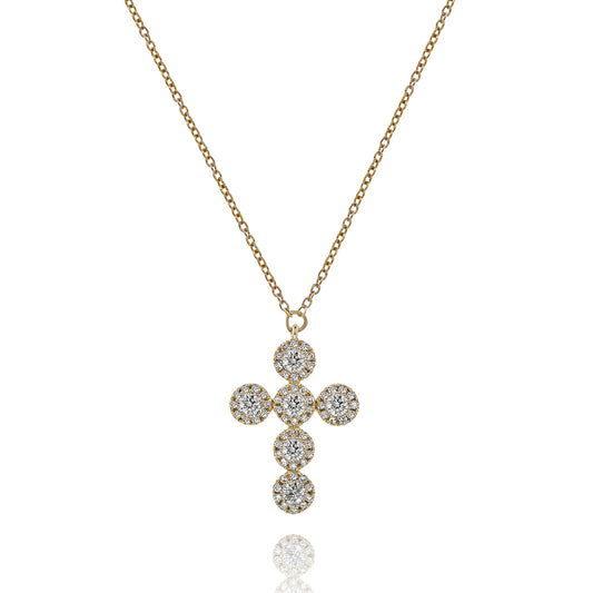 Diamond necklace 14k white/yellow N58339